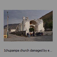 Ichupampa church damaged by earthquake